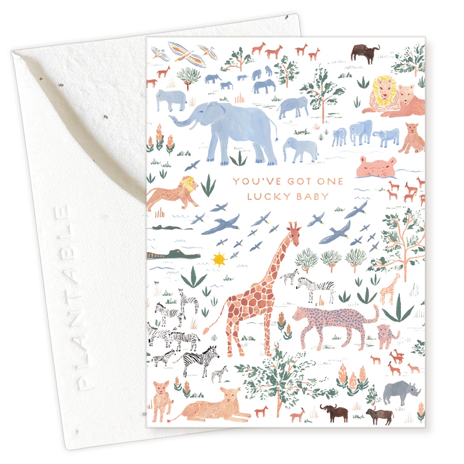 Lucky Baby Mini Greeting Card