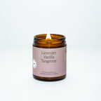Lavender Vanilla Tangerine Essential Oil Beeswax Candle