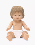 Baby Marceau with Denim Blue Overalls (34cm)
