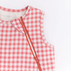 Mauve Small Gingham Sleep Sack (1.0 TOG)