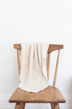 Cozy Waffle Baby Blanket - Milk