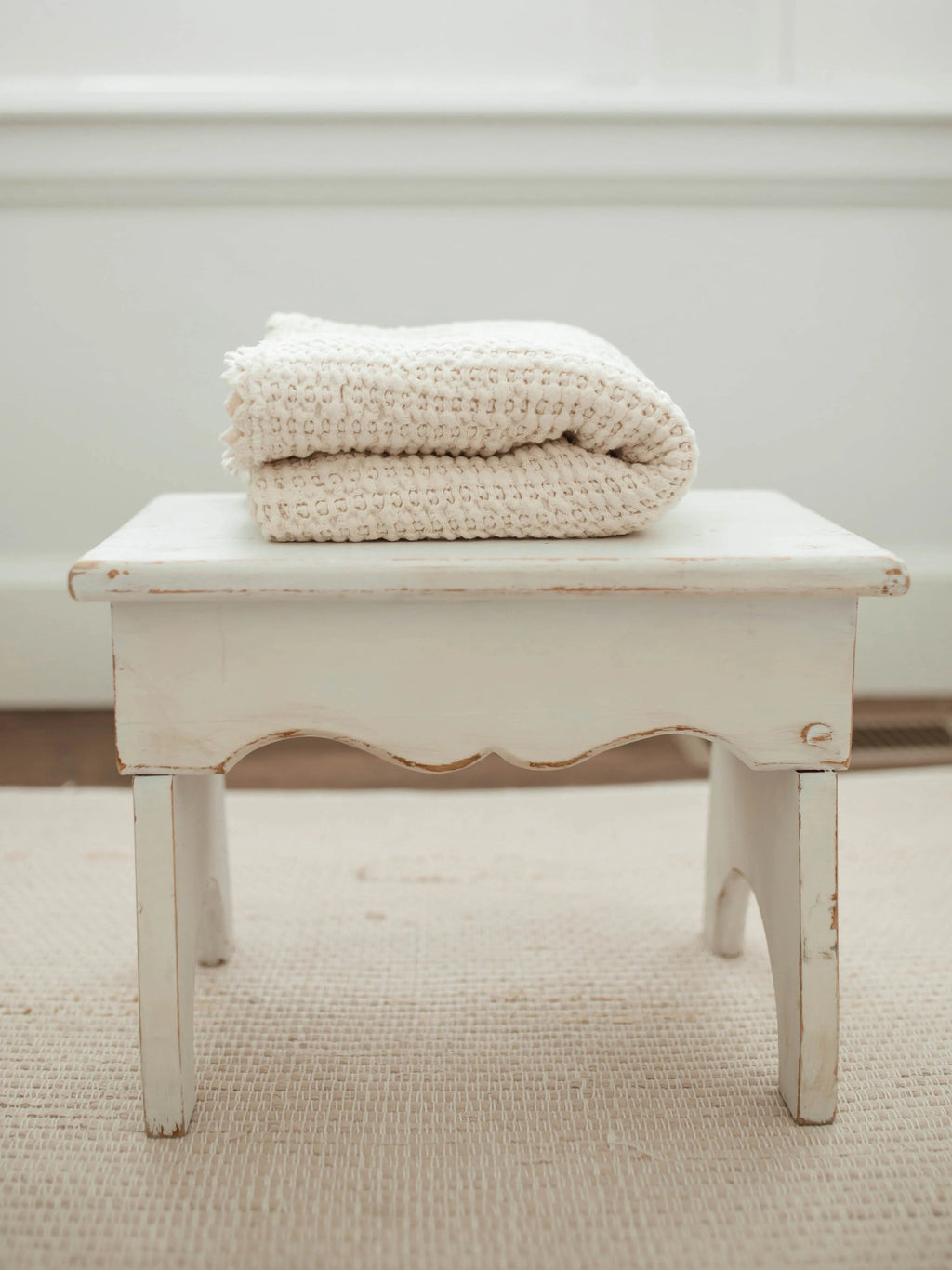Cozy Waffle Baby Blanket - Milk