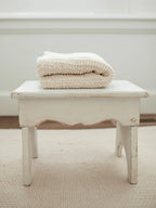 Cozy Waffle Baby Blanket - Milk