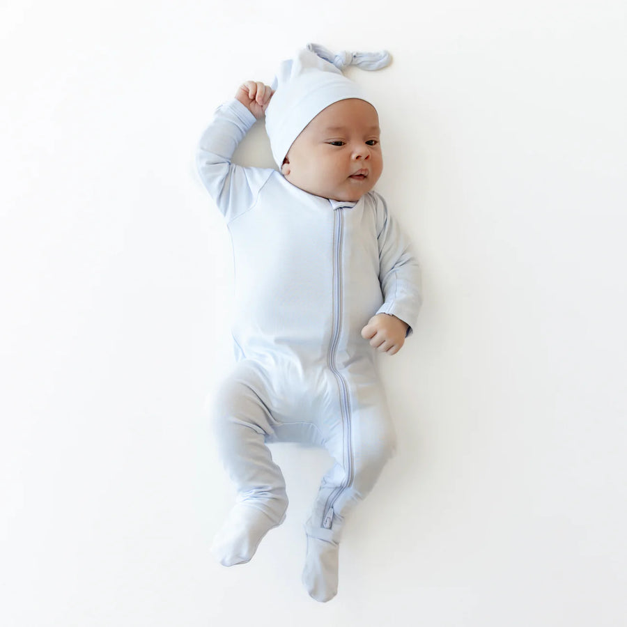 Mist Bamboo Zippered Footie