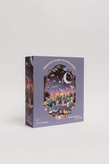 Mischief Under the Moonlight Puzzle (300 Piece)