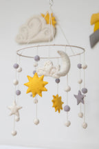 Sun, Moon, & Stars Felt Mobile