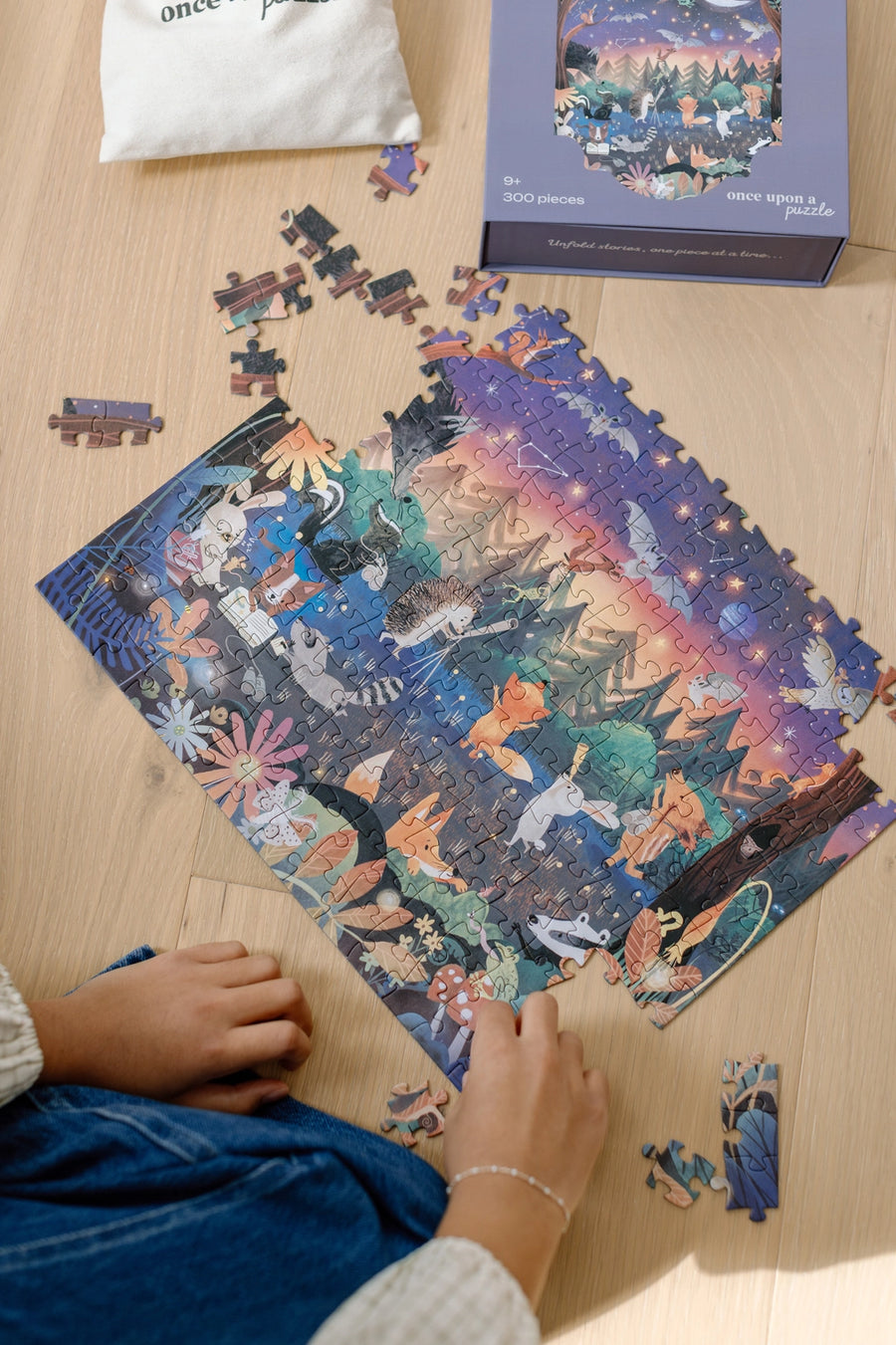 Mischief Under the Moonlight Puzzle (300 Piece)