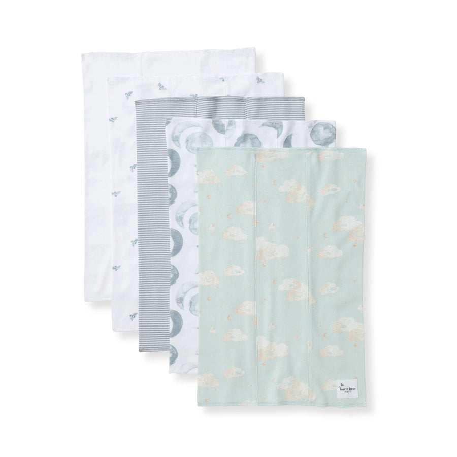 Organic Cotton Burp Cloths - Hello Moon