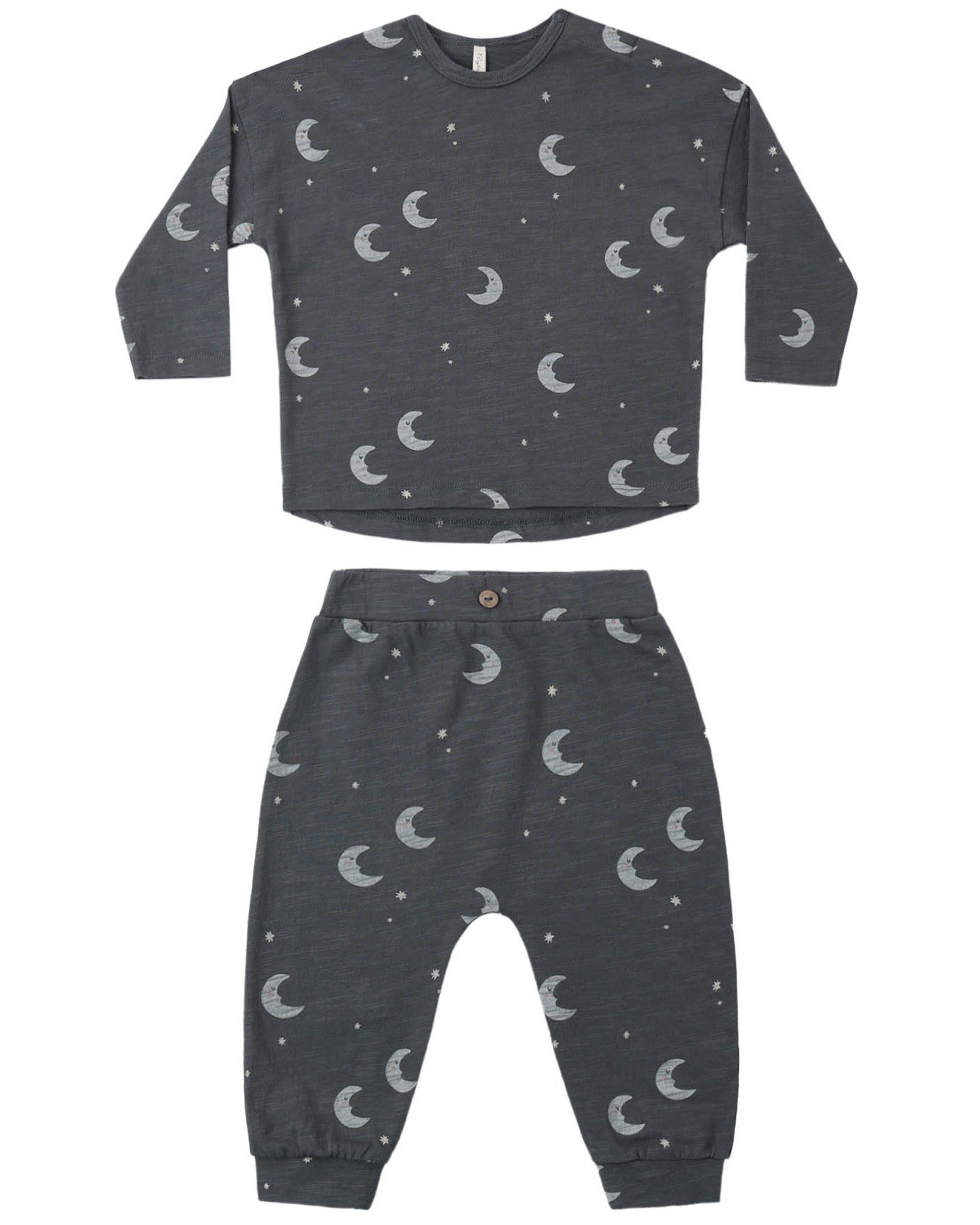 Moons Long Sleeve Tee & Pant Set