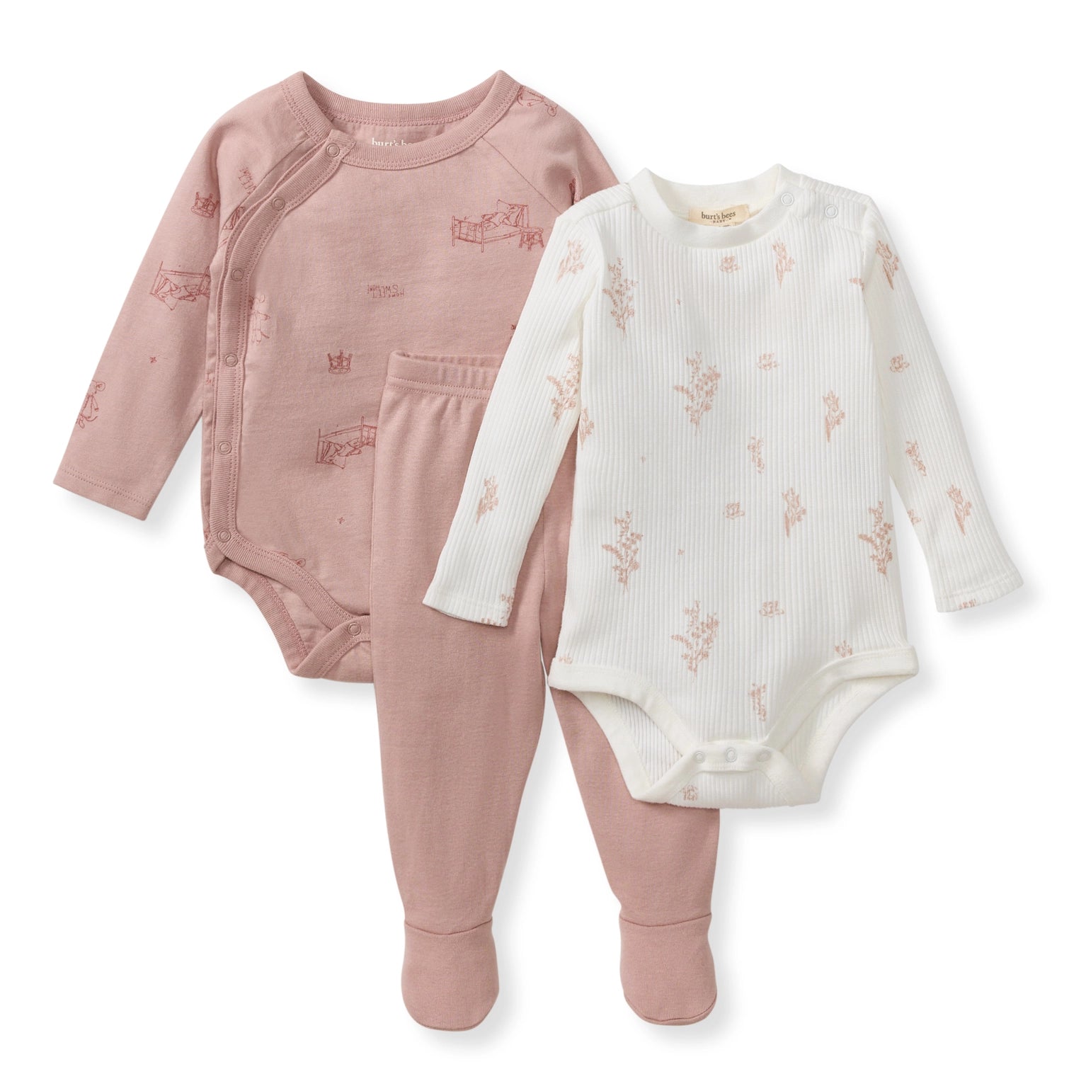 Wildflower 3 Piece Bodysuit & Pant Set