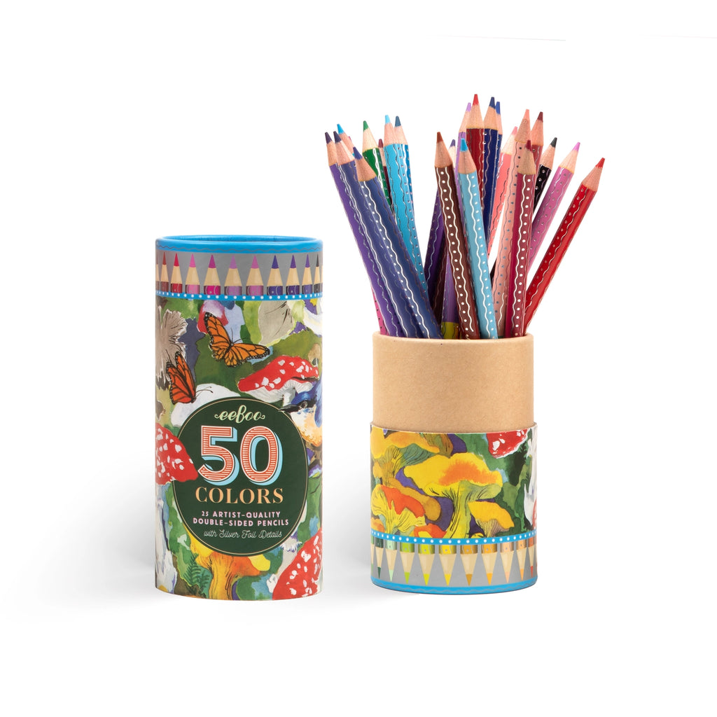 Mushroom Double-Sided Pencils - Set of 25