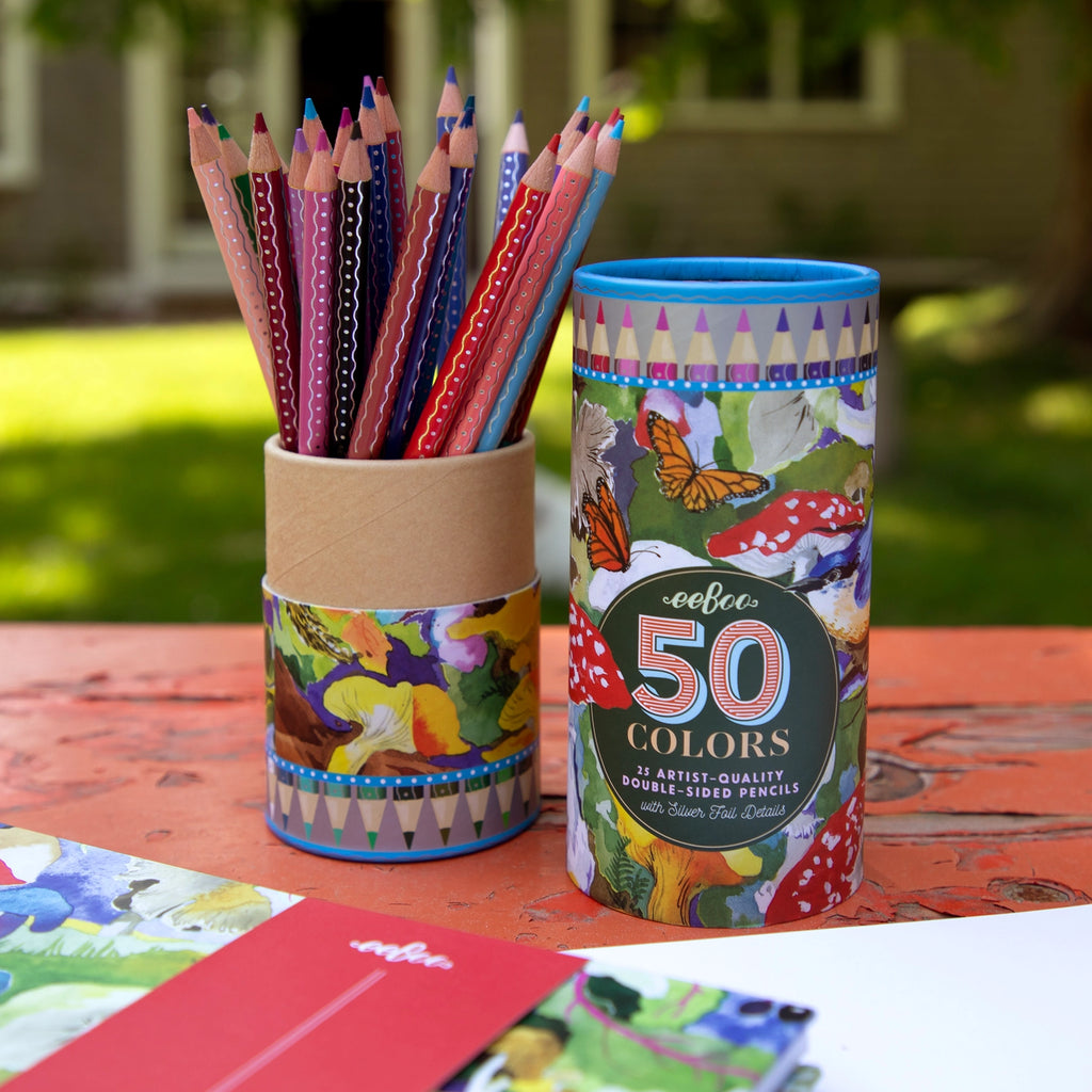 Mushroom Double-Sided Pencils - Set of 25