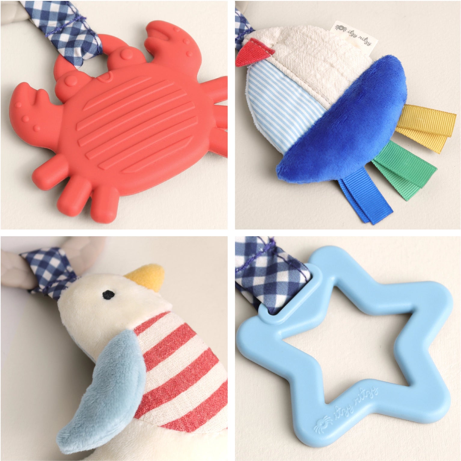 Nautical Bitzy Busy Ring™ Teething Activity Toy