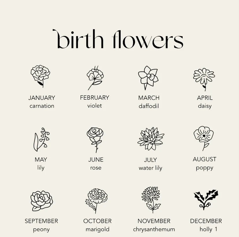 Birth Flower Necklace