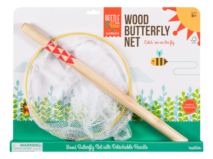 Wood Butterfly Net