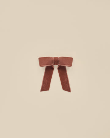 Poppy Velvet Bow