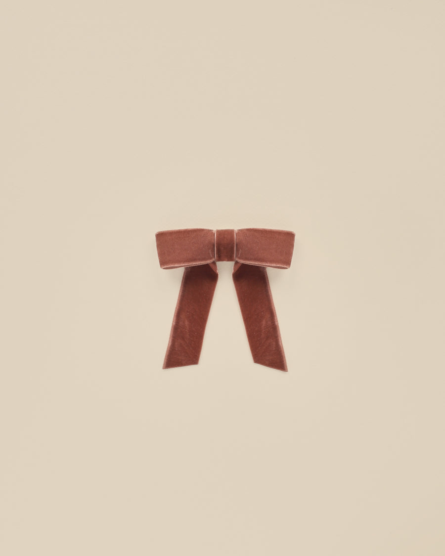 Poppy Velvet Bow