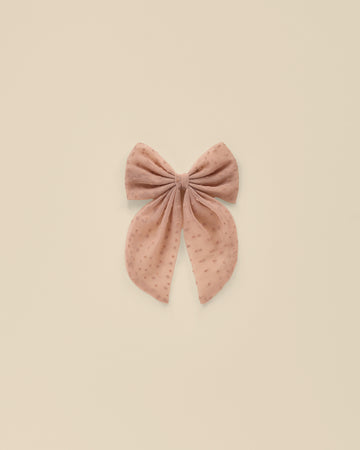 Dusty Rose Oversized Bow