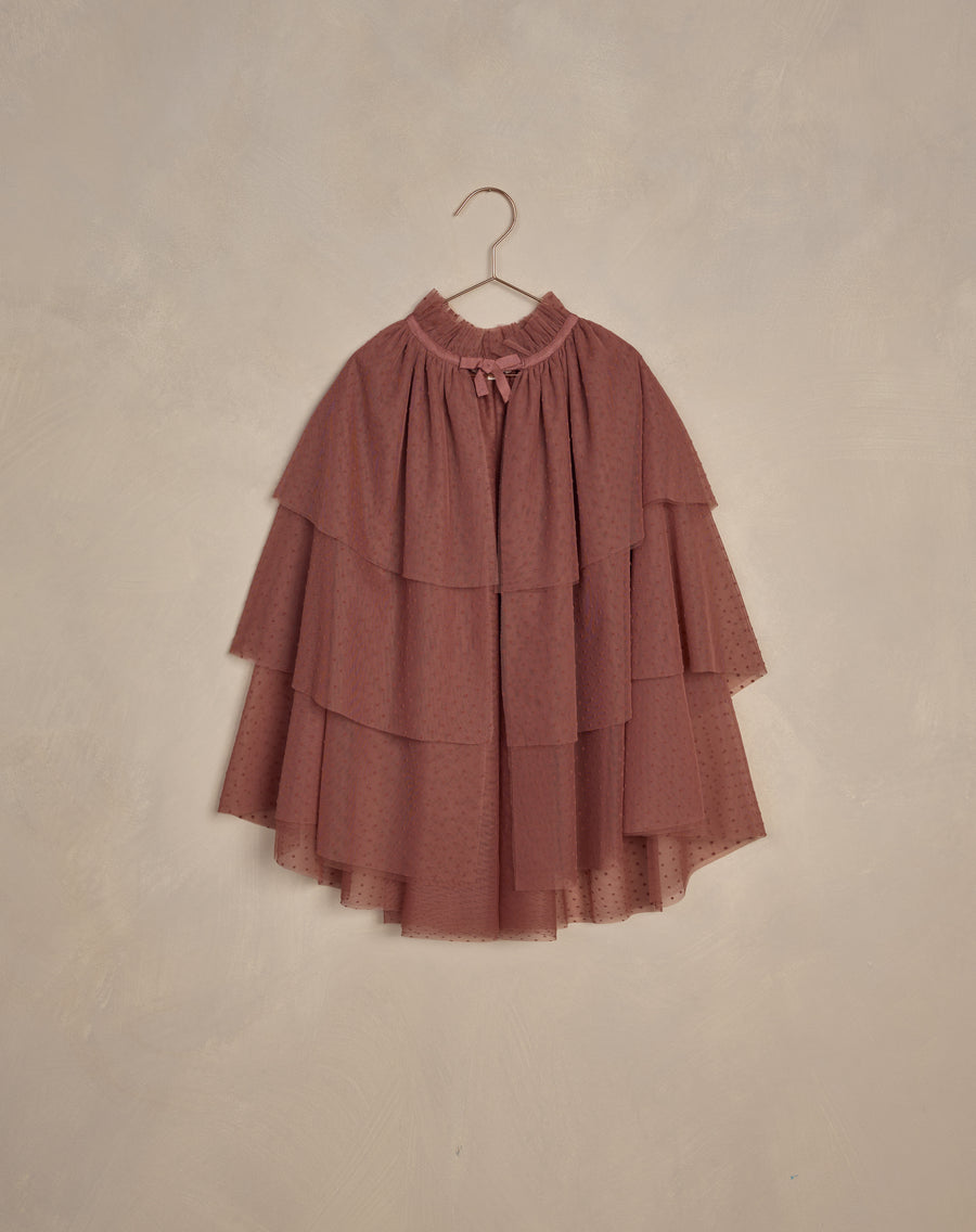 Poppy Tulle Cape