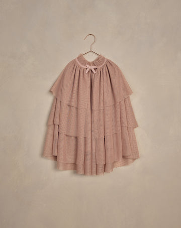 Dusty Rose Tulle Cape