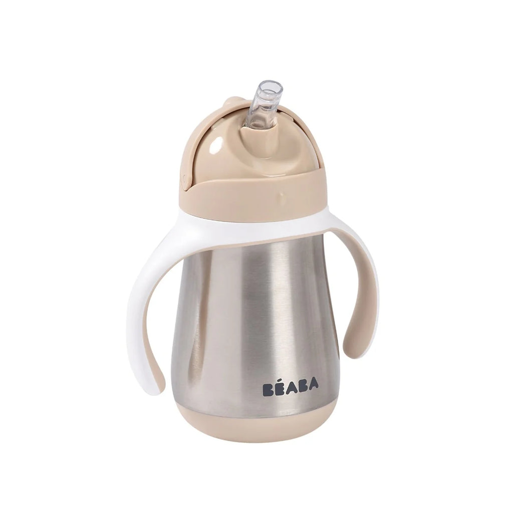 Stainless Steel Straw Sippy Cup - Oat