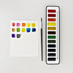 Watercolor Paint Set with Brush
