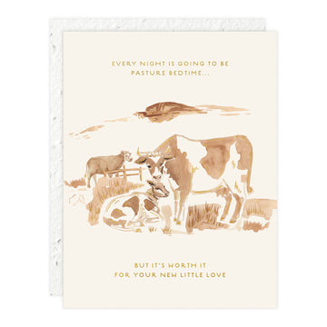 Pasture Bedtime Baby Card