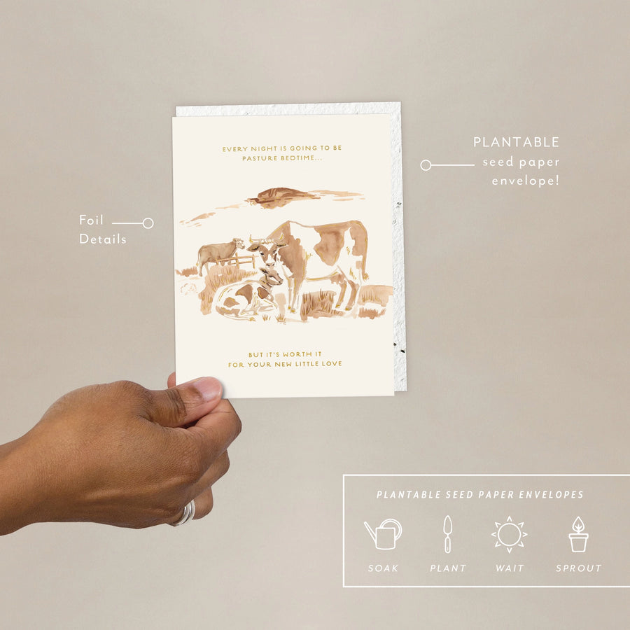 Pasture Bedtime Baby Card