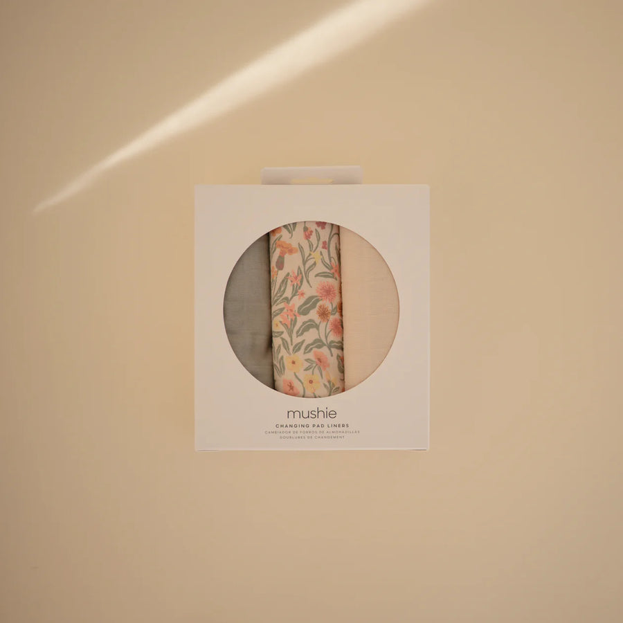 Changing Pad Liner (3 Pack) - Pastel Blooms Combo