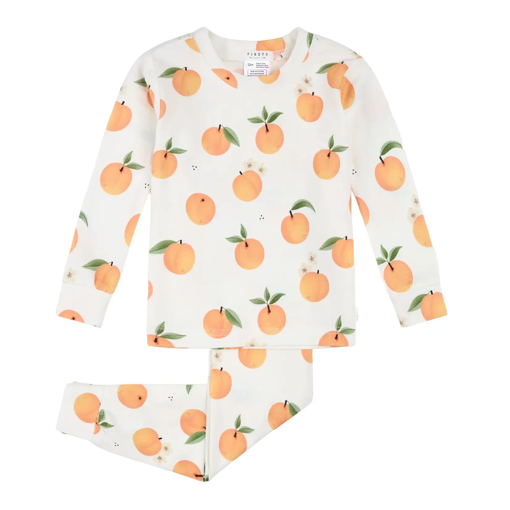 Peaches Long Sleeve Pajama Set