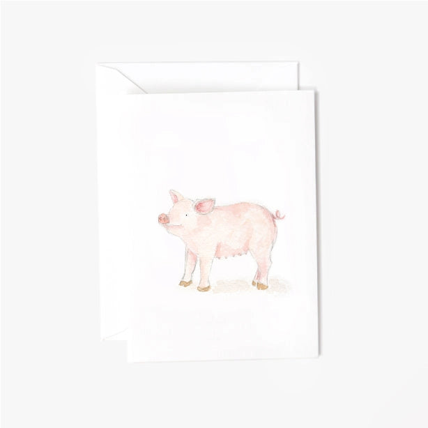 Pig Mini Notecard