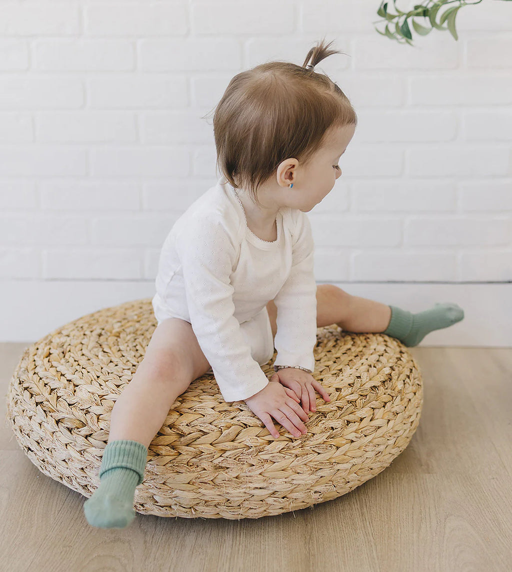 Merino Wool Baby Sock Set - Pine