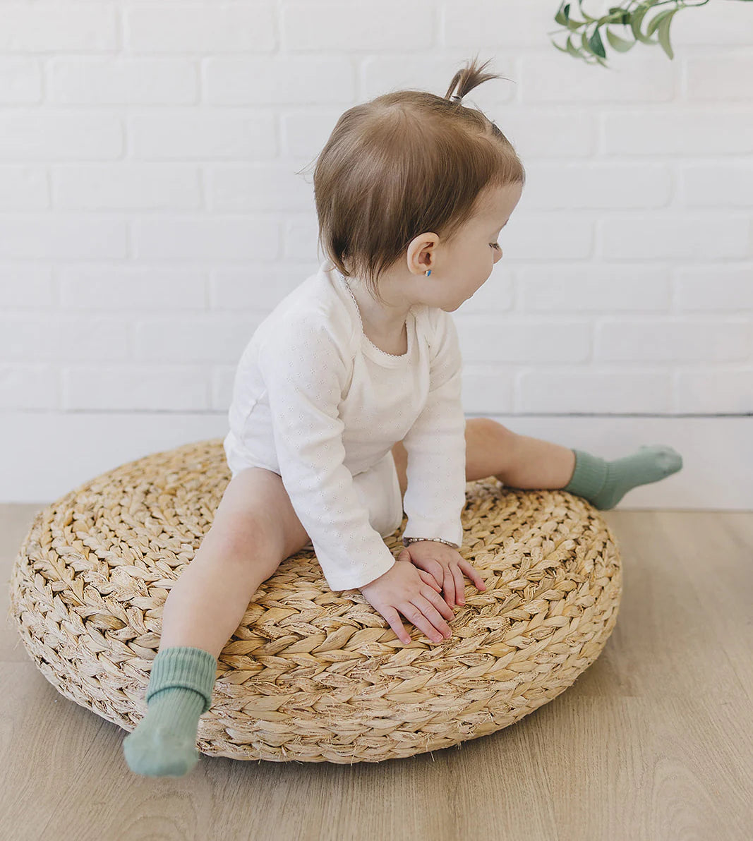 Merino Wool Baby Sock Set - Pine