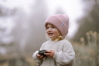Pink Speck Thick Knit Beanie