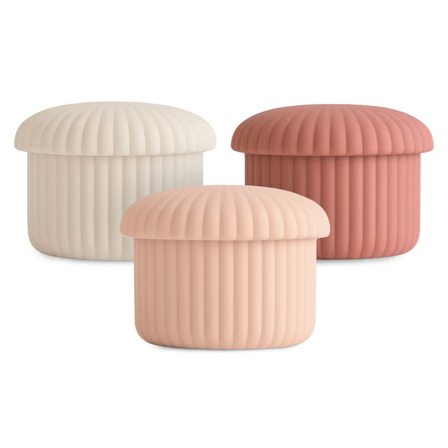 Silicone Baby Food Containers 3-Pack - Pink