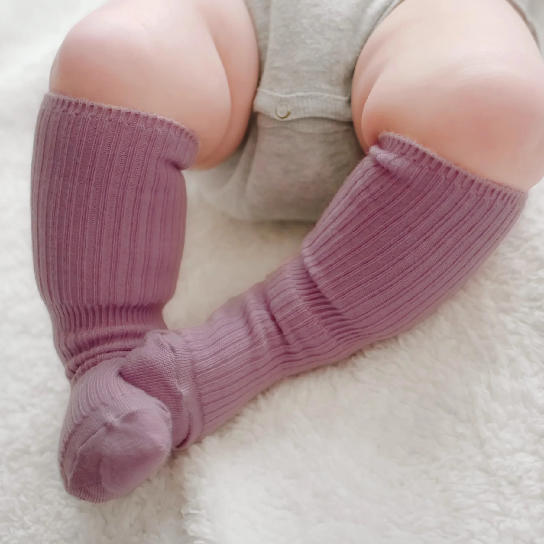 Merino Wool Baby Sock Set - Pink&Rose