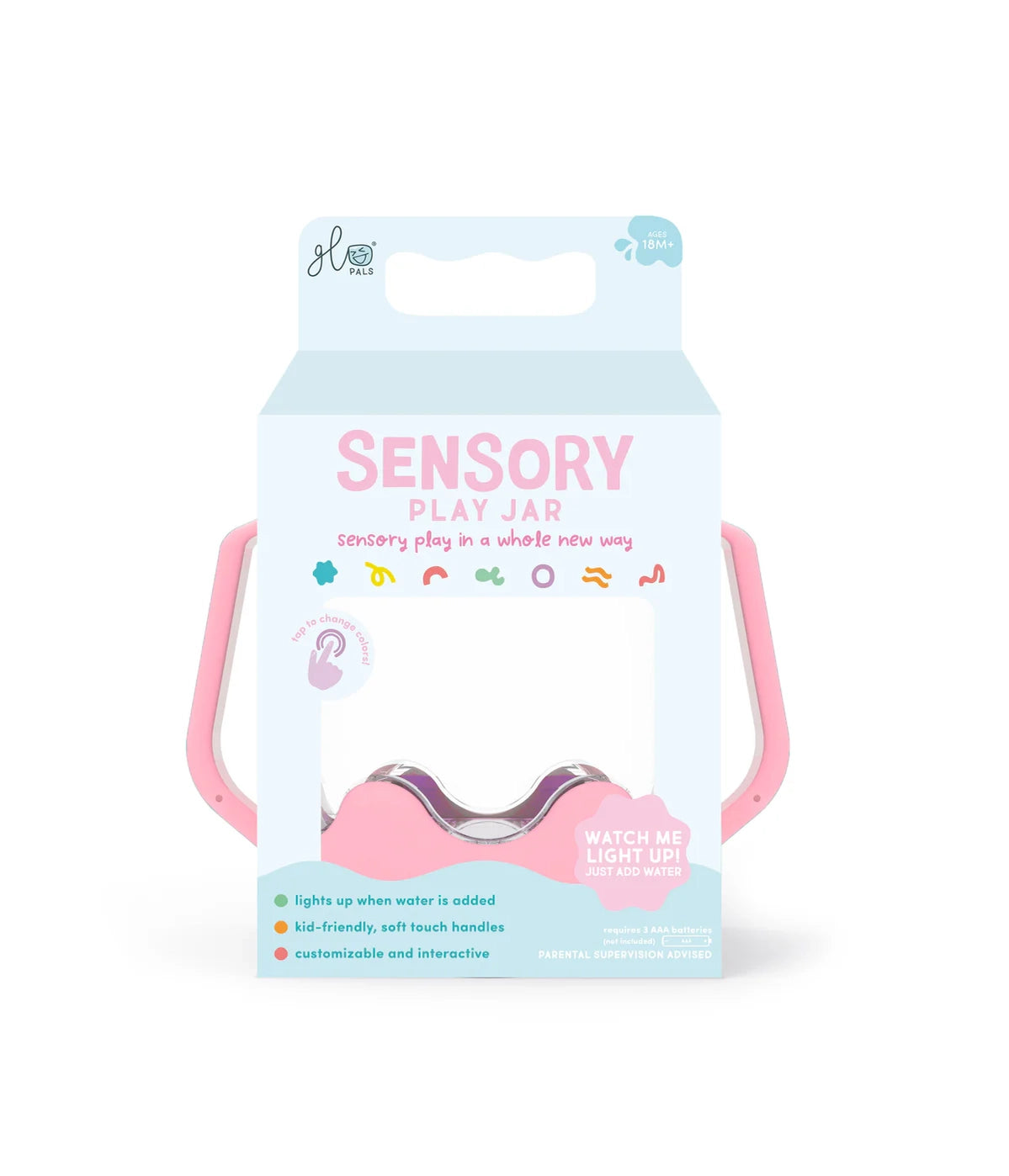 Sensory Play Jar - Bubblegum Pink