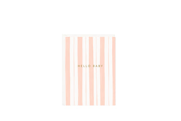 Pink Stripes Baby Mini Card