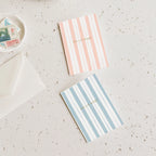 Pink Stripes Baby Mini Card