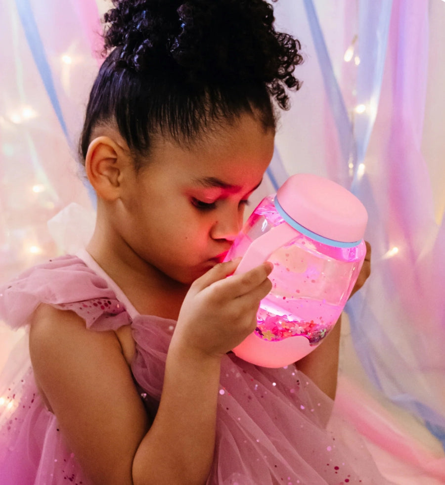 Sensory Play Jar - Bubblegum Pink