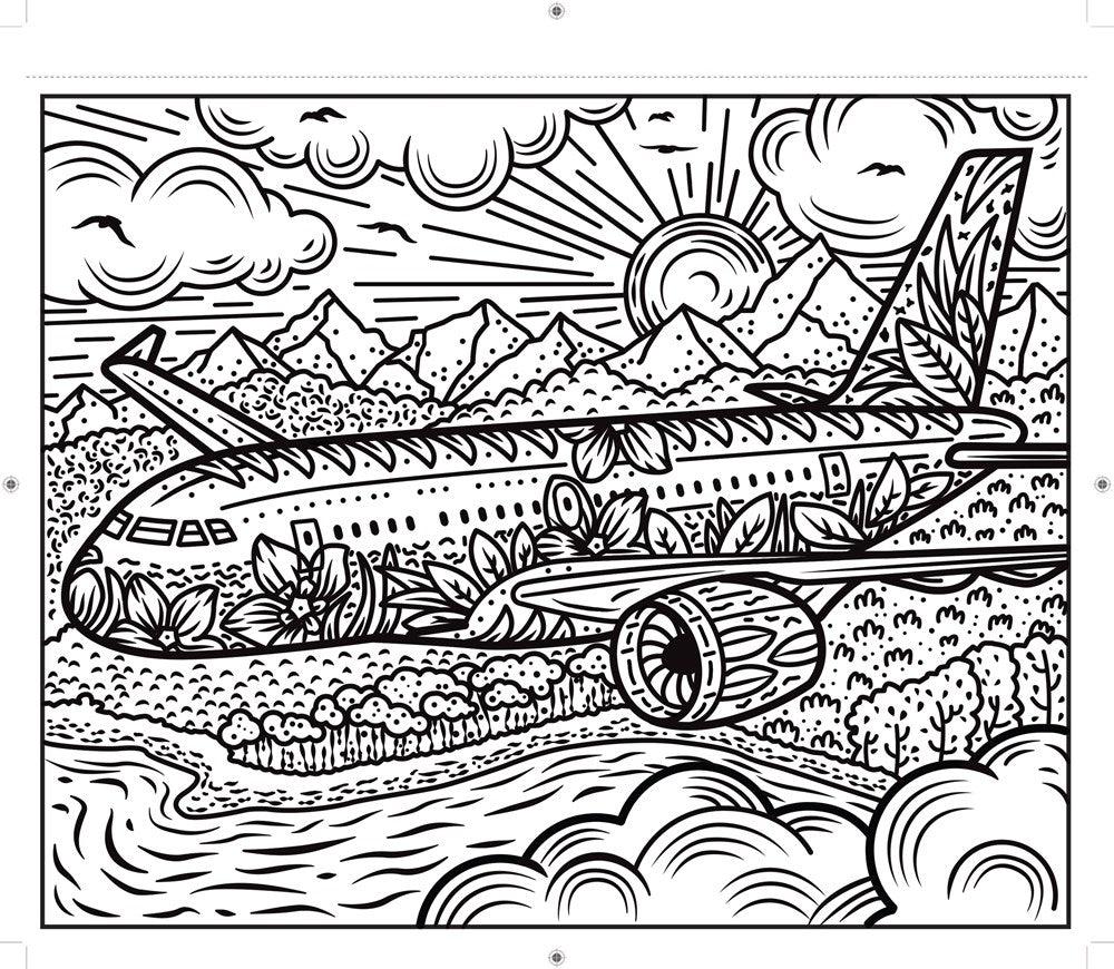 Planes and Helicopters Magic Painting Book