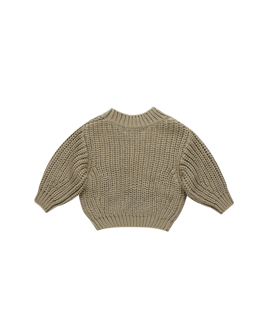 Olive Chunky Knit Sweater