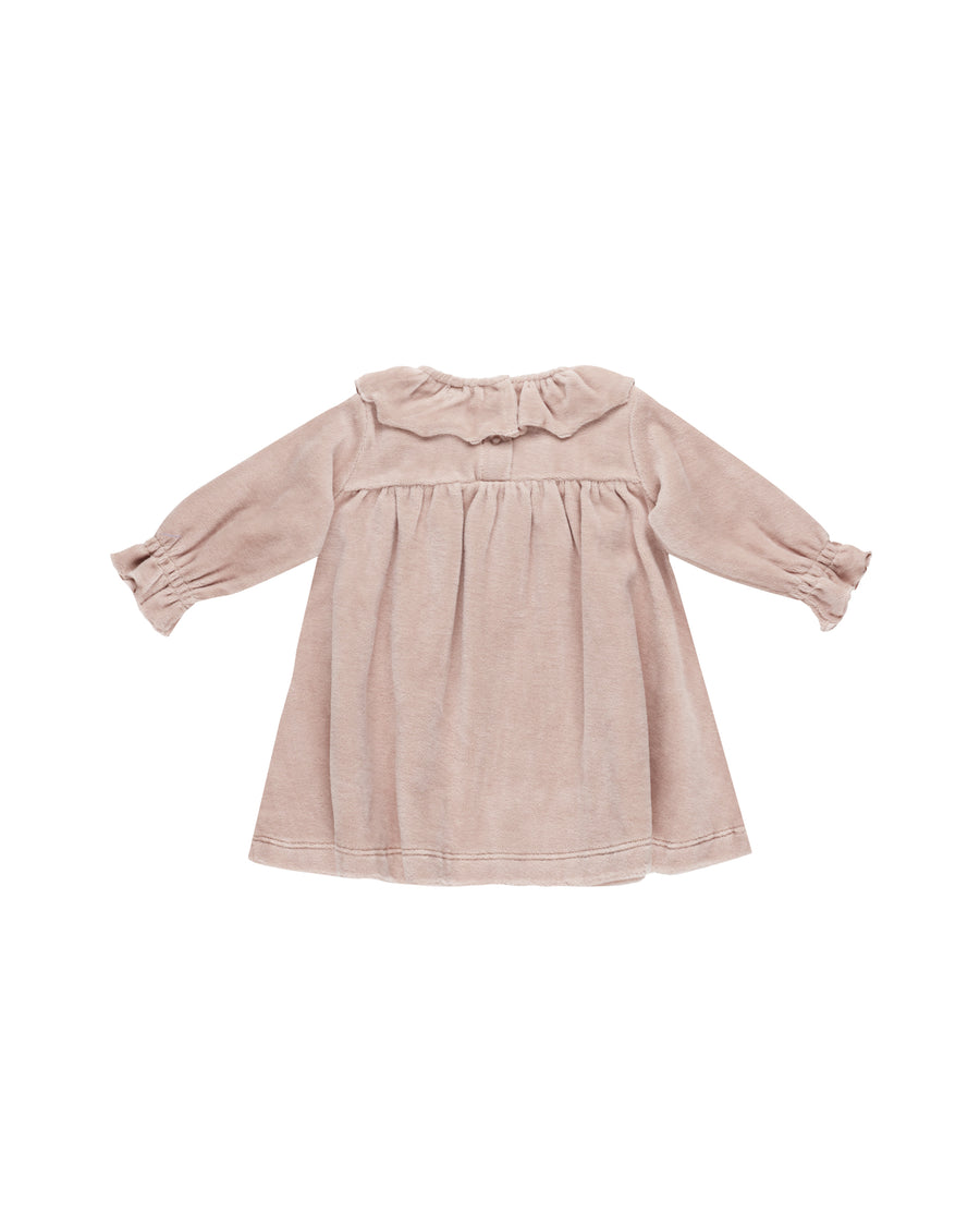 Blush Velour Dress