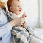Organic Cotton Terry Towel & Washcloth Set - Quarry Stripe