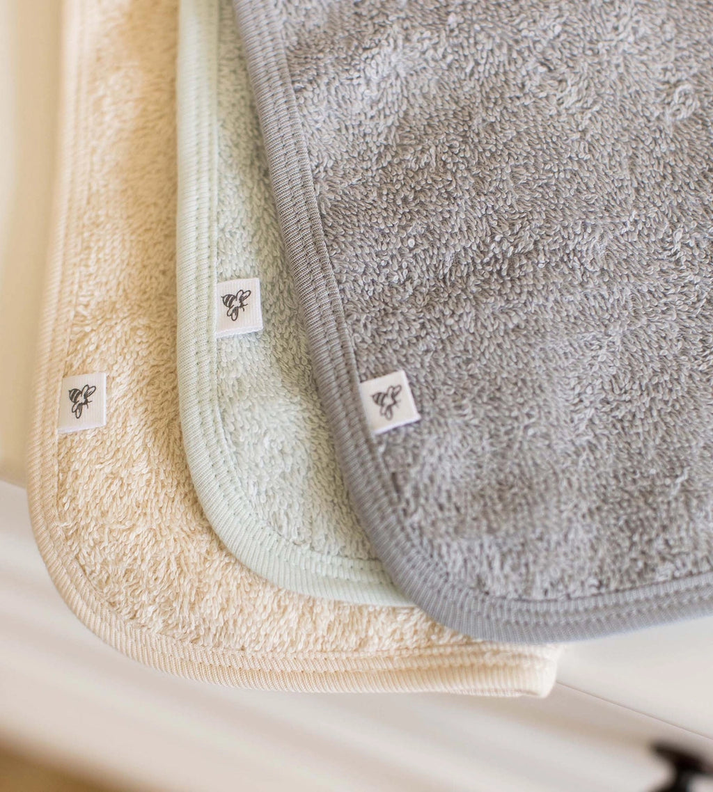 Organic Cotton Washcloth 3-Pack - Quarry