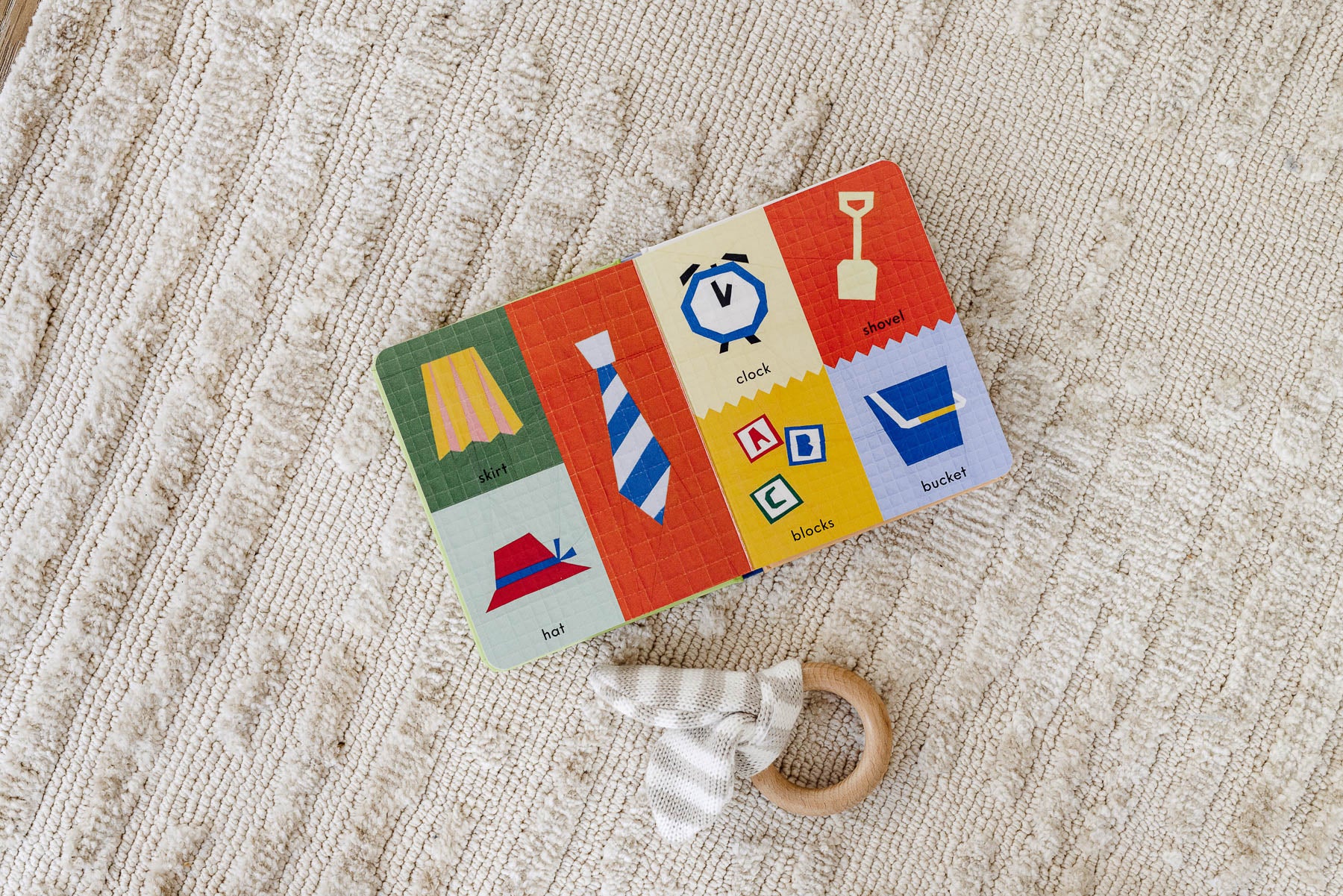 First Words with Cute Quilted Friends Board Book