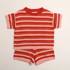 Red Blossom Stripe Quinlan Set