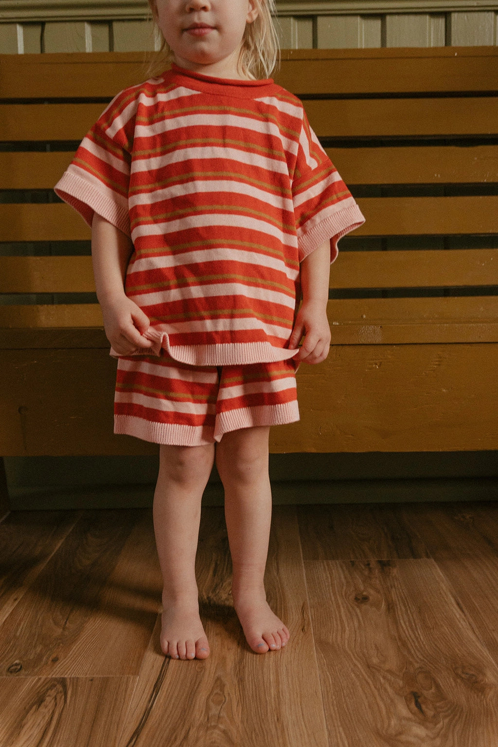 Red Blossom Stripe Quinlan Set