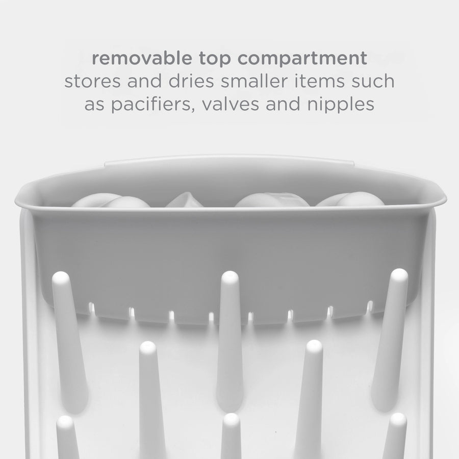 Vertical Bottle Drying Rack - Grey