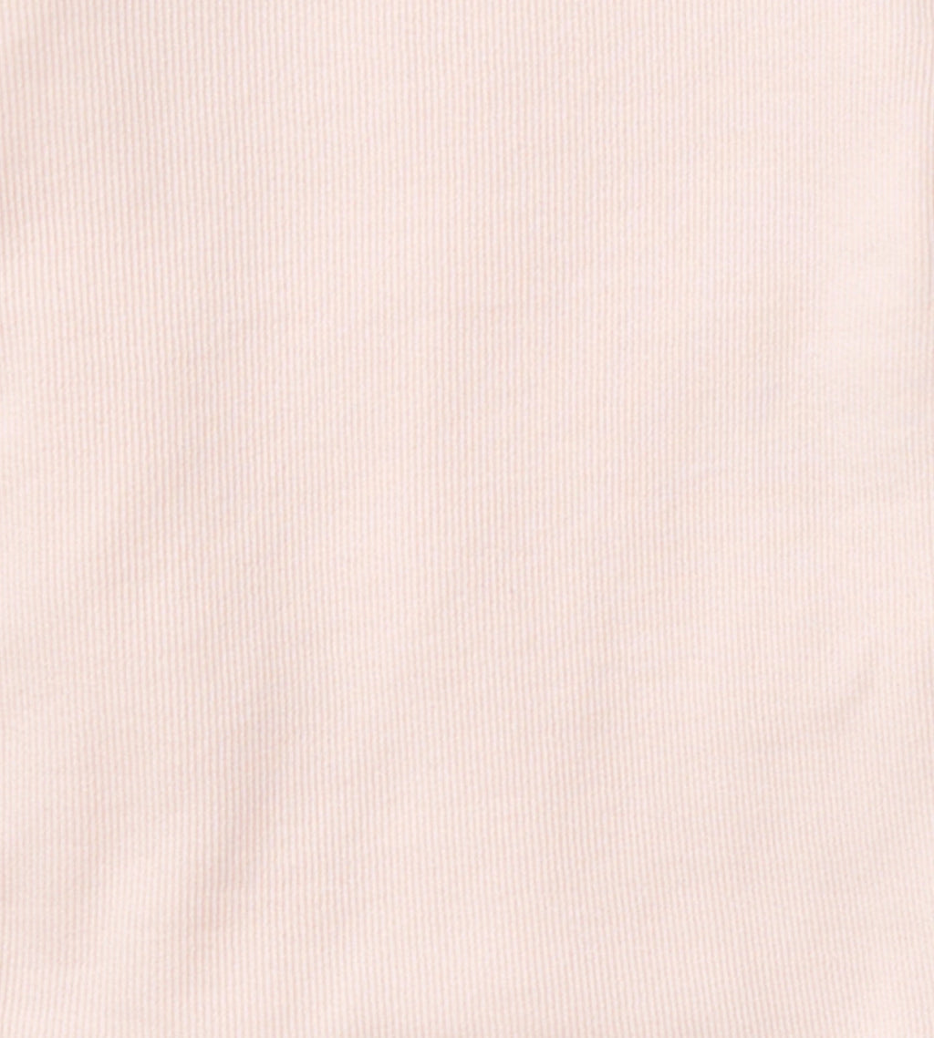 Organic Ribbed Zip Pajamas - Ranunculus